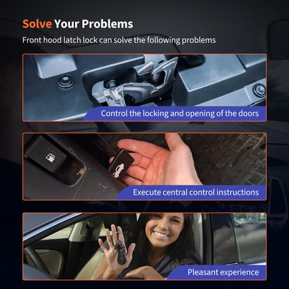 HiSport Front Hood Latch Lock with Sensor and Switch Assembly Compatible with Chevrolet Cheyenne Avalanche Silverado Tahoe GMC Yukon Sierra Cadillac Escalade Replaces 15139168 20763454 20763655