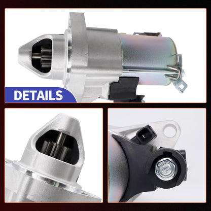 HiSport Starter Motor 19264N Compatible with Acura ILX 2.0L 2013-2015, Replacement for Honda Civic 1.8L 2012-2015, HR-V 1.8L 2016-2022, 31200R1AA12, 31200R1AA01, 31200R0A004