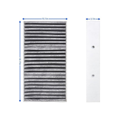 HiSport 1668300318 2PCS Cabin Air Filter Compatible with Mercedes-Benz GL350 GL450 GL550 GL63 GLC300 GLC350E GLC43 GLC63 GLE300D GLE350 GLE350D GLE400 GLE43 GLE450 GLE550 GLE550E GLE63 ML250 350 400