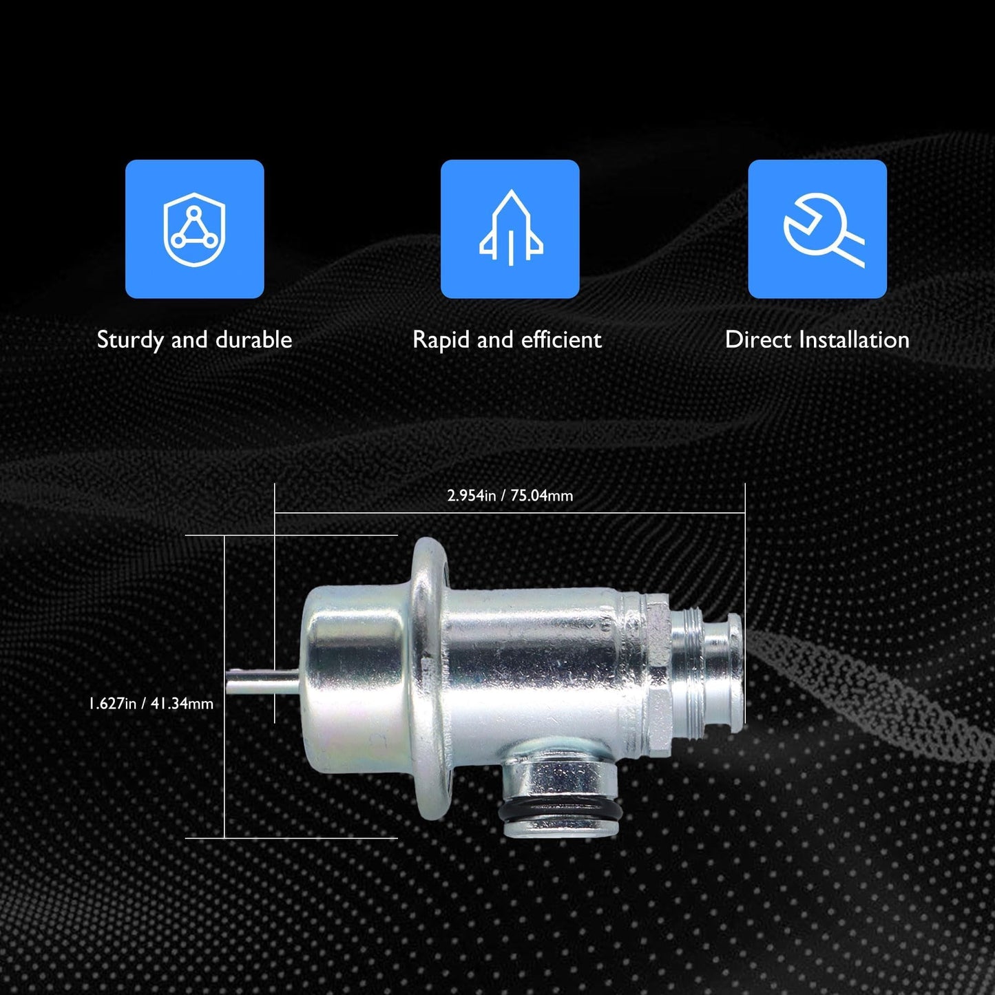 HiSport Fuel Injection Pressure Regulator Compatible with Chevrolet Cavalier 1999 2000 2001 2002,Malibu 1999;Oldsmobile Alero 1999 2000 2001;Pontiac Grand Am 1999 2000 2001,Sunfire 1999-2002#PR4105