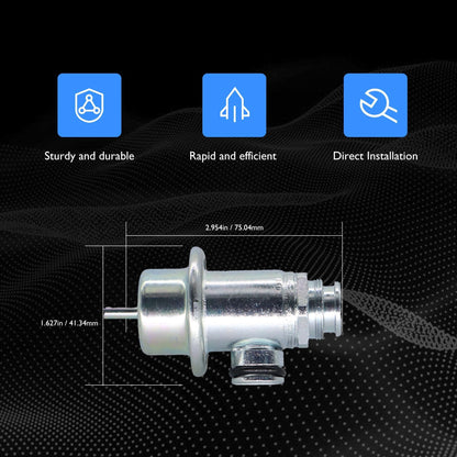 HiSport Fuel Injection Pressure Regulator Compatible with Chevrolet Cavalier 1999 2000 2001 2002,Malibu 1999;Oldsmobile Alero 1999 2000 2001;Pontiac Grand Am 1999 2000 2001,Sunfire 1999-2002#PR4105