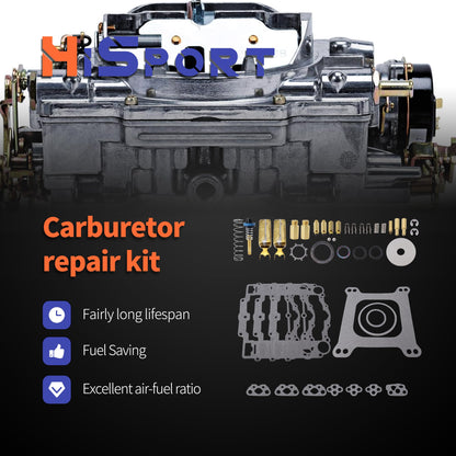 HiSport Carburetor Rebuild Kit with Bowl Cover Gasket Compatible with Edelbrock 1406 1405 1407 1408 1409 1410 1411