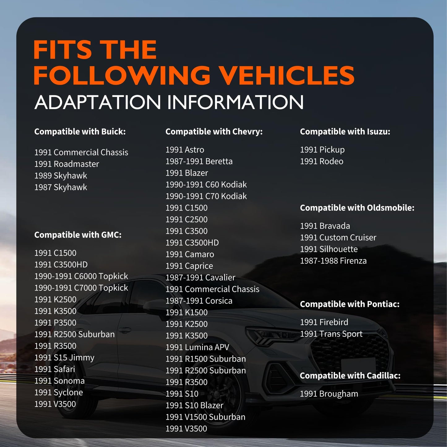 HiSport 17087400 Throttle Position Sensor TPS - Compatible with Buick Cadillac Chevry GMC Suburban Isuzu Oldsmobile Pontiac - Accelerator Pedal Fuel Idle Control Valve Sensor 1987-1991