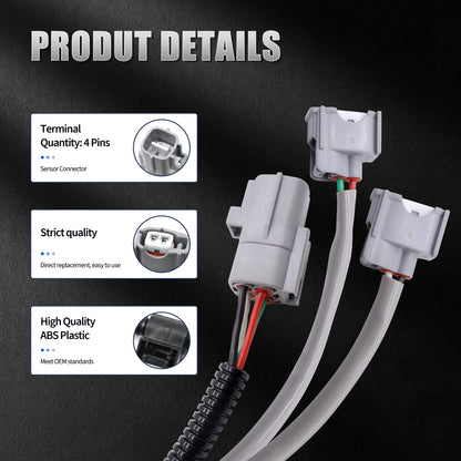 HiSport 89615-B6010 Knock Sensor and Harness Kit - Compatible with Toyota Corolla FJ Cruiser Highlander Matrix Sequoia Sienna Avalon Camry Land RAV4 Tacoma Venza Yaris 4Runner Tundra Solara