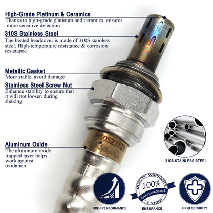 HiSport 234-3113 Oxygen Sensor Compatible with Nissan Altima 2002-2004 Maxima 2002-2003 Pathfinder 2001-2002 Pickup 2009 Sentra 2001, Infiniti QX4 2001-2003 I35 2002-2004
