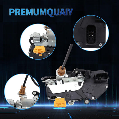 HiSport 22862028 Power Door Lock Latch Actuator with Cable Front Left Driver Side - Compatible with Chevy Silverado 1500 2500HD 3500HD GMC Sierra 2010-2014 - Replaces 931920