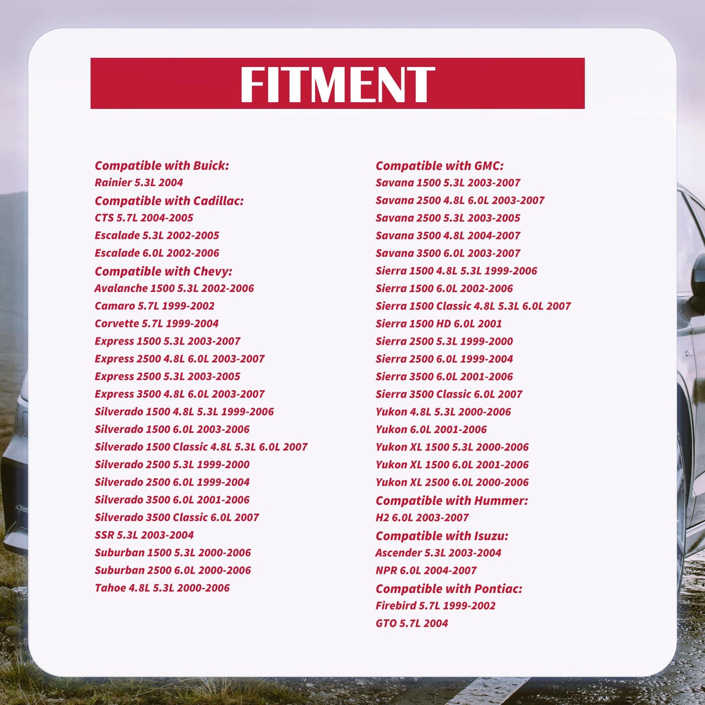 HiSport 12561211 Camshaft Position Sensor - Compatible with 1999-2007 Chevy Express Silverado Suburban Tahoe GMC Envoy Yukon Savana Sierra Cadillac Escalade Hummer H2 Pontiac - Replaces 213-363