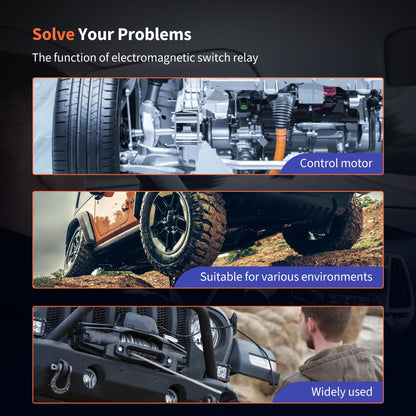 HiSport Winch Motor Reversing Solenoid Switch - Duty 12V DC 6 Terminal 24450 214-1211A11 214-1231-A11 2141211A1106 214-1211A11-06
