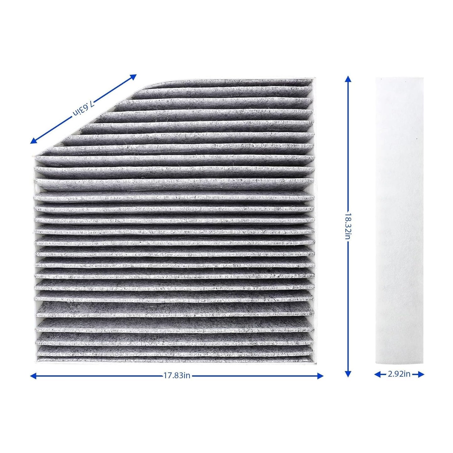 HiSport Cabin Air Filter - Compatible with Mercedes-Benz AMG GT,AMG GT 43,AMG GT 53,AMG GT 63,C200,C300,C350e,C400,C43 AMG,C450 AMG,C63 AMG,CLS450,CLS53 AMG,E200,E300,E350,E400,E43 AMG,E450#PC99241C