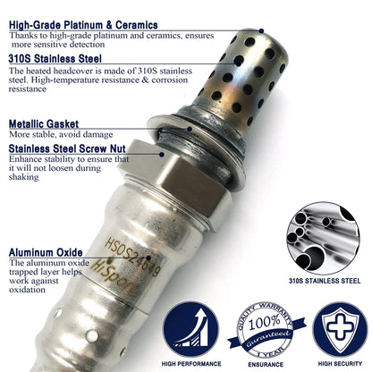 HiSport 250-24649 Oxygen Sensor Compatible with Saturn Outlook, GMC Terrain Acadia, Chevrolet Volt Traverse Impala Limited Equinox Captiva, Cadillac XLR SRX ELR CTS, Buick Rendezvous Allure Enclave