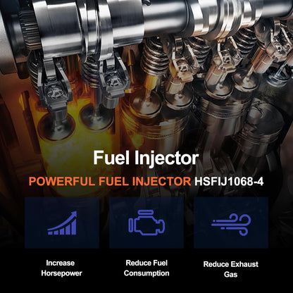 HiSport Fuel Injectors - Compatible with Scion Toyota Replaces FJ1068 23250-0T010 23209-0T010 23209-09140