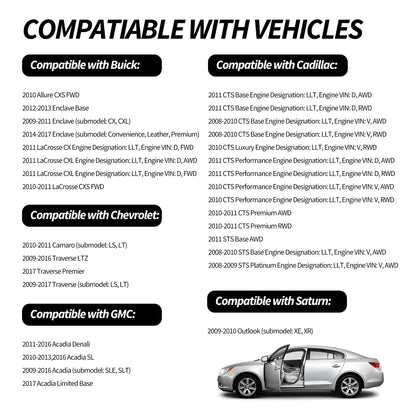 HiSport 12673300 Engines Lower Intake Manifold Gasket Kit - Compatible with Enclave XTS Traverse Acadia 09-16 Lacrosse Camaro 10-11 SRX STS CTS 08-11 3.6L V6 - Replace MS19966