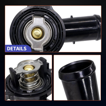 HiSport Thermostat Housing Assembly - Compatible with Dodge Durango 2011-2015 | Compatible with Jeep Wrangler JK 2018 Wrangler 2012-2017 Grand Cherokee 2011-2015 - Replace 902-852