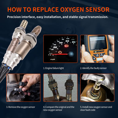 HiSport O2 Oxygen Sensor Upstream Downstream - Compatible with Toyota Camry 2004-2011 RAV4 2006-2008 Replaces 234-4622 234-9049