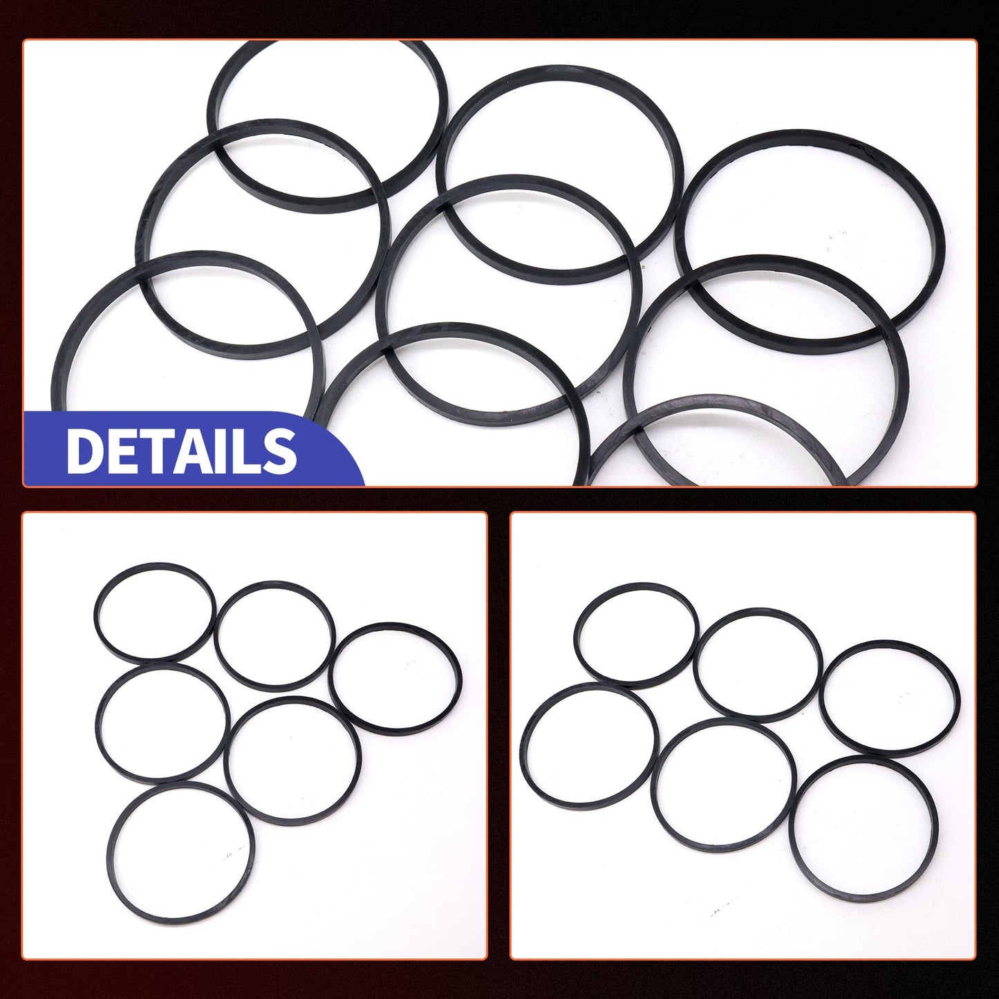 HiSport Carburetor Float Bowl Gasket - Replaces 631028 631028A 20 Pieces