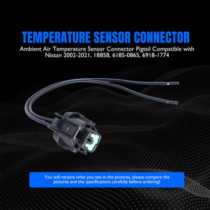 HiSport 2771031U00 Ambient Temperature Sensor Connector Compatible with Inifiniti EX35 FX35 FX50 G20 G35 G37 I30 I35 J30 M45 Q45 QX4, Nissan 370Z Altima Frontier Maxima Murano Rogue Sentra Xterra
