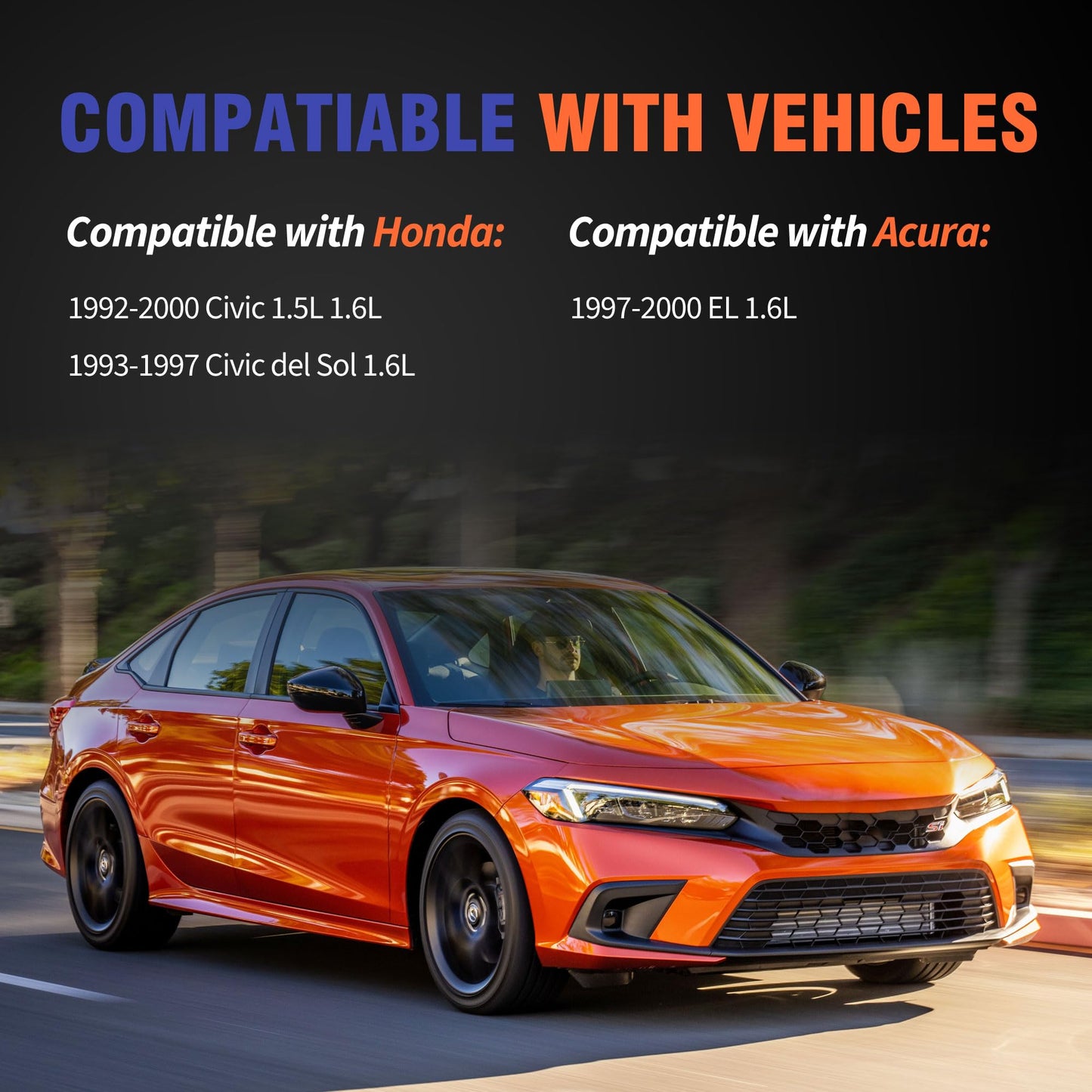 HiSport Valve Cover Gasket Set - Compatible with Acura 1997-2000 EL. Compatible with Honda 1992-2000 Civic 1.5L Honda 1993-1997 Civic del Sol - Replace VS50499R