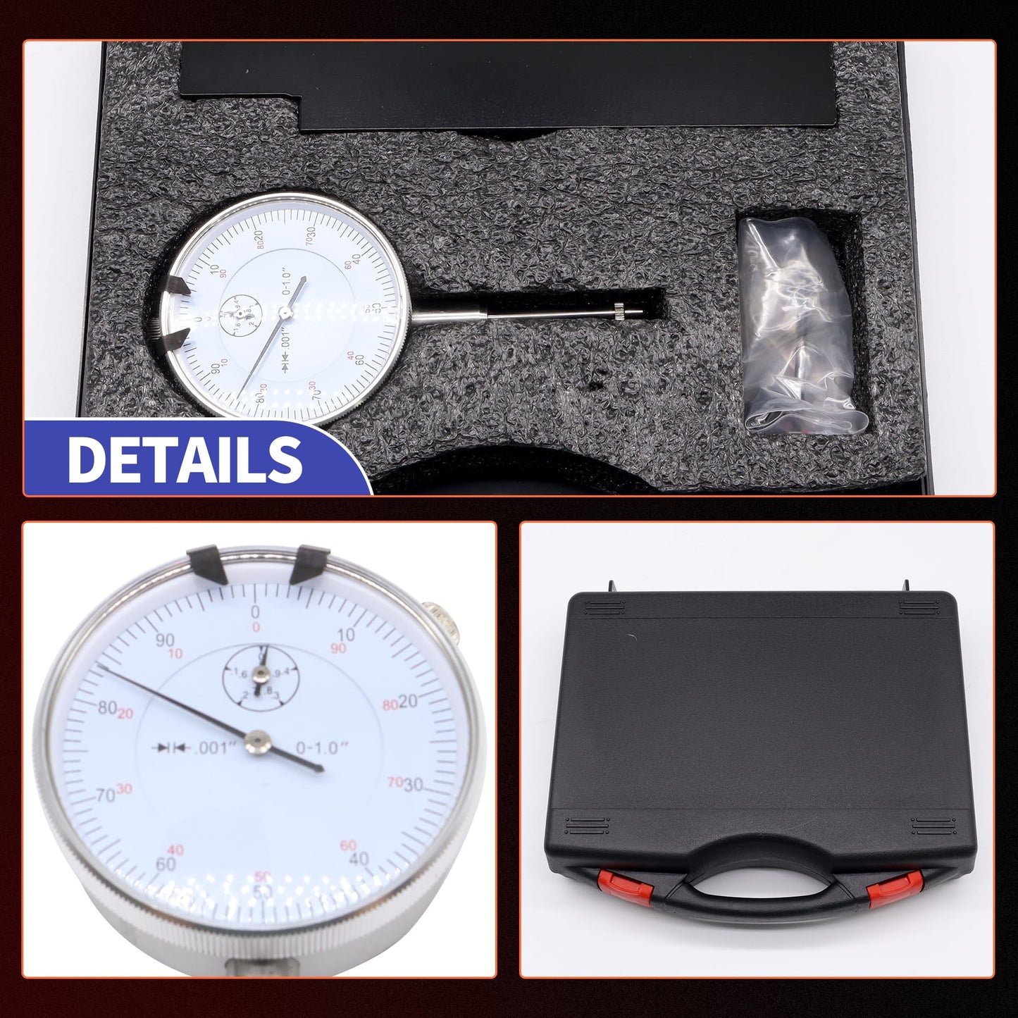 HiSport 6434 Sleeve Height and Counter Bore Gauge for All Diesel Engines - Range: 0-1.00'' Graduation: 0.001'' Reading: 0-100