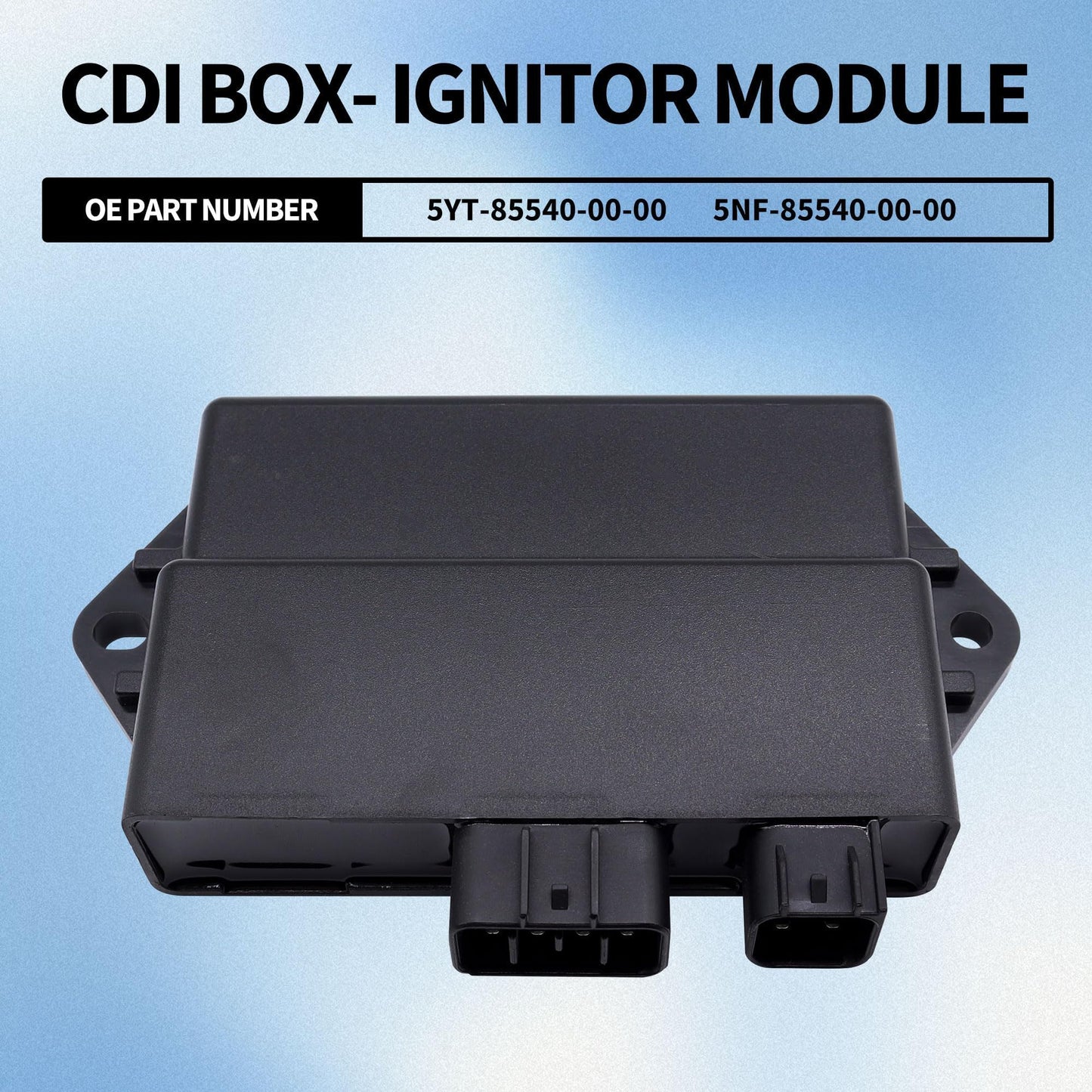 HiSport CDI Box Ignitor Module Unit - Compatible with Yamaha YFM350X Warrior 350 2002 2003 2004 YFM350 Raptor 350 2004 2005 2006 2007 2008 2009 2010 2011 2012 2013 Replaces 5YT-85540-00-00