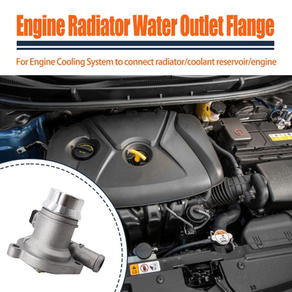 Hisport 25200455 Upgrade Aluminium Engine Coolant Thermostat Housing Assembly - Compatible with Chevy Cruze 2011-2015 Sonic 2012-2020 Trax 2013-2021 Cruze Limited 2016 Buick Encore 2013-2021 1.4L