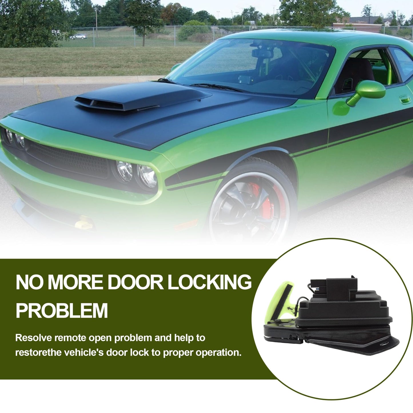 HiSport Rear Tailgate Lock Trunk Latch Actuator Replacement for Chrysler 200 300 2005-2018 Replace 931714, 5056244AA, 5056244AB