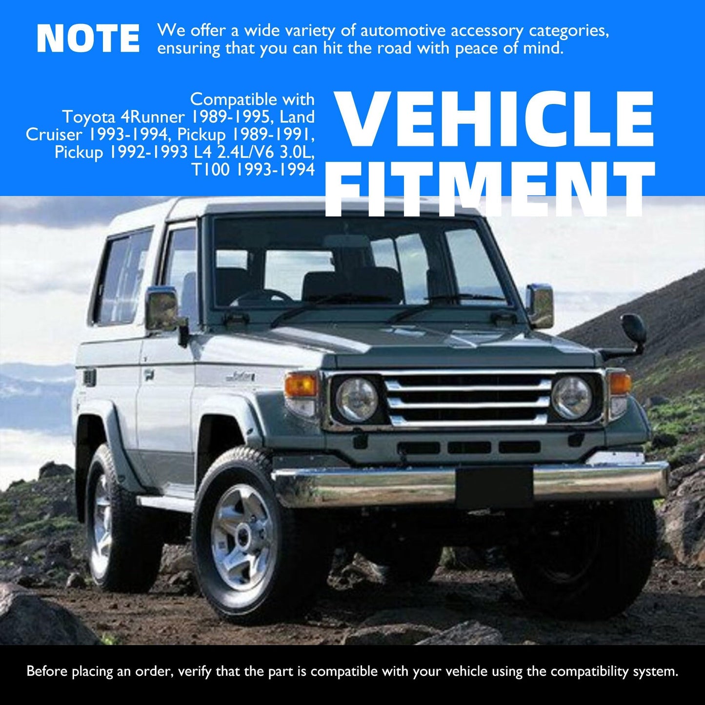 HiSport 4720160540 Brake Master Cylinder with Reservoir and Cap Compatible with Toyota 4Runner 1989 1990 1991 1992 1993, Land Cruiser 1993-1994, Pickup 1989-1993, T100 1993 Replace MC39996