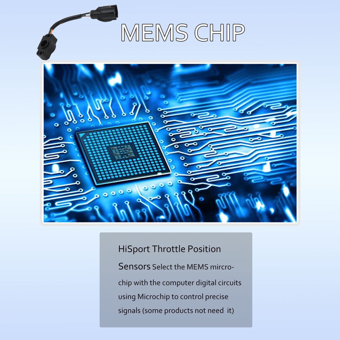 HiSport TPS Throttle Position Sensor E5TZ9B989B E4AF9B989AA Compatible with Ford Bronco 1985-1995, Econoline E-150 E-250 E-350 F-150 F-250 F-350