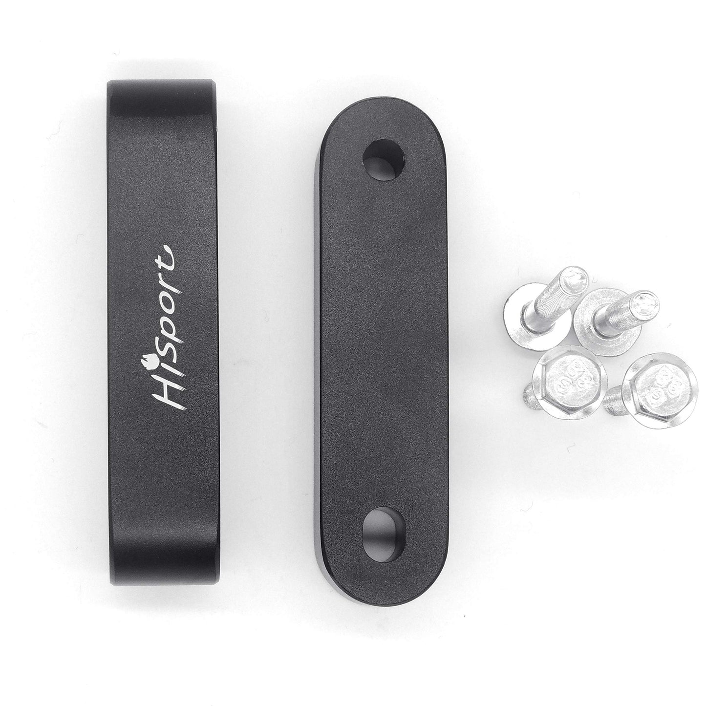 HiSport WH-1014 Aluminum Alloy Billet 3/4" Hood Vent Spacer Riser - with Bolts, Black, Tuning Kits Set, Compatible with 1992, 1993, 1991, 1995 EG 1996, 1997, 1998, 1999, 2000 EK Honda Civic