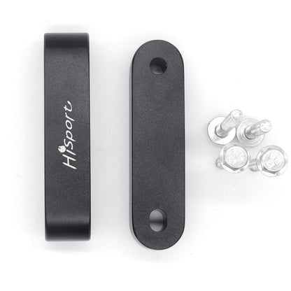 HiSport WH-1014 Aluminum Alloy Billet 3/4" Hood Vent Spacer Riser - with Bolts, Black, Tuning Kits Set, Compatible with 1992, 1993, 1991, 1995 EG 1996, 1997, 1998, 1999, 2000 EK Honda Civic