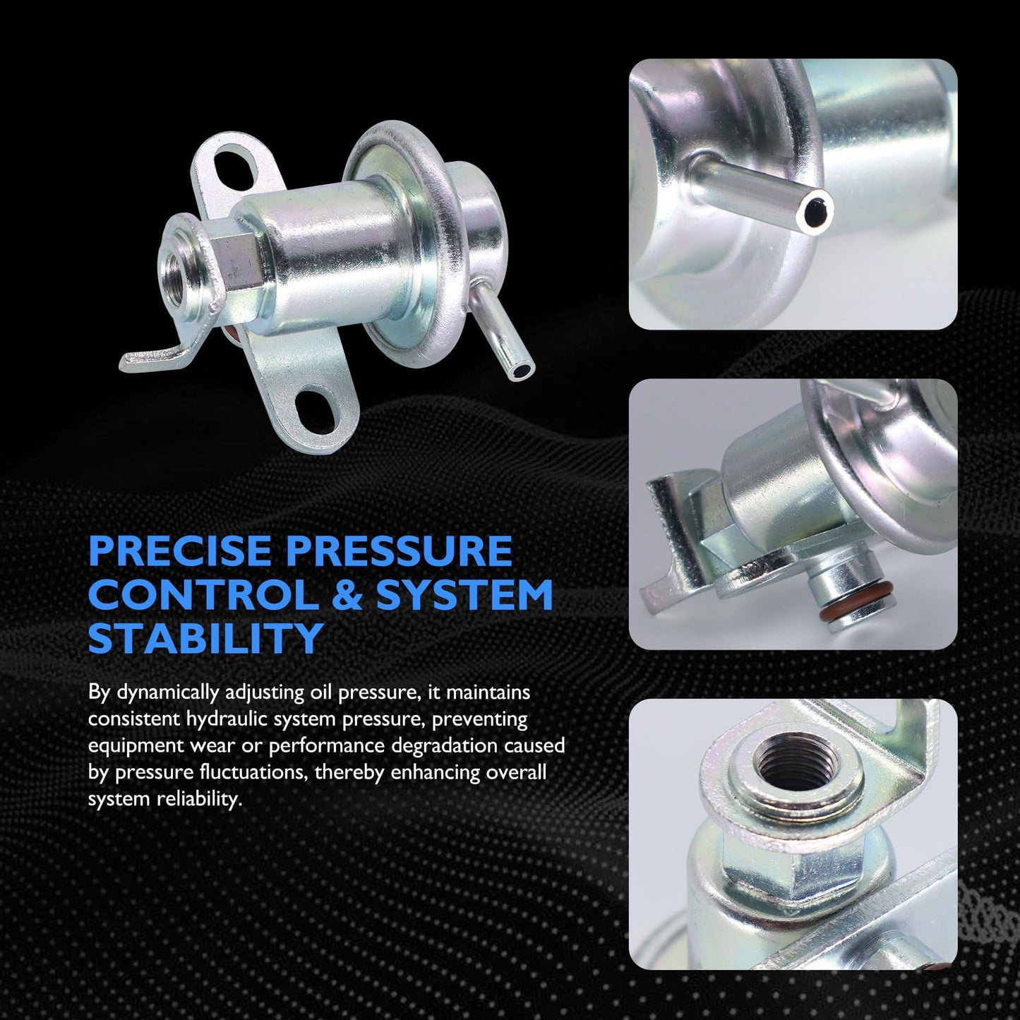 HiSport Fuel Injection Pressure Regulator - Compatible with Lexus GS300 1993-1997, SC300 1992-1997; Toyota Supra 1994-1997 Replacement for 2328046010 PR4124