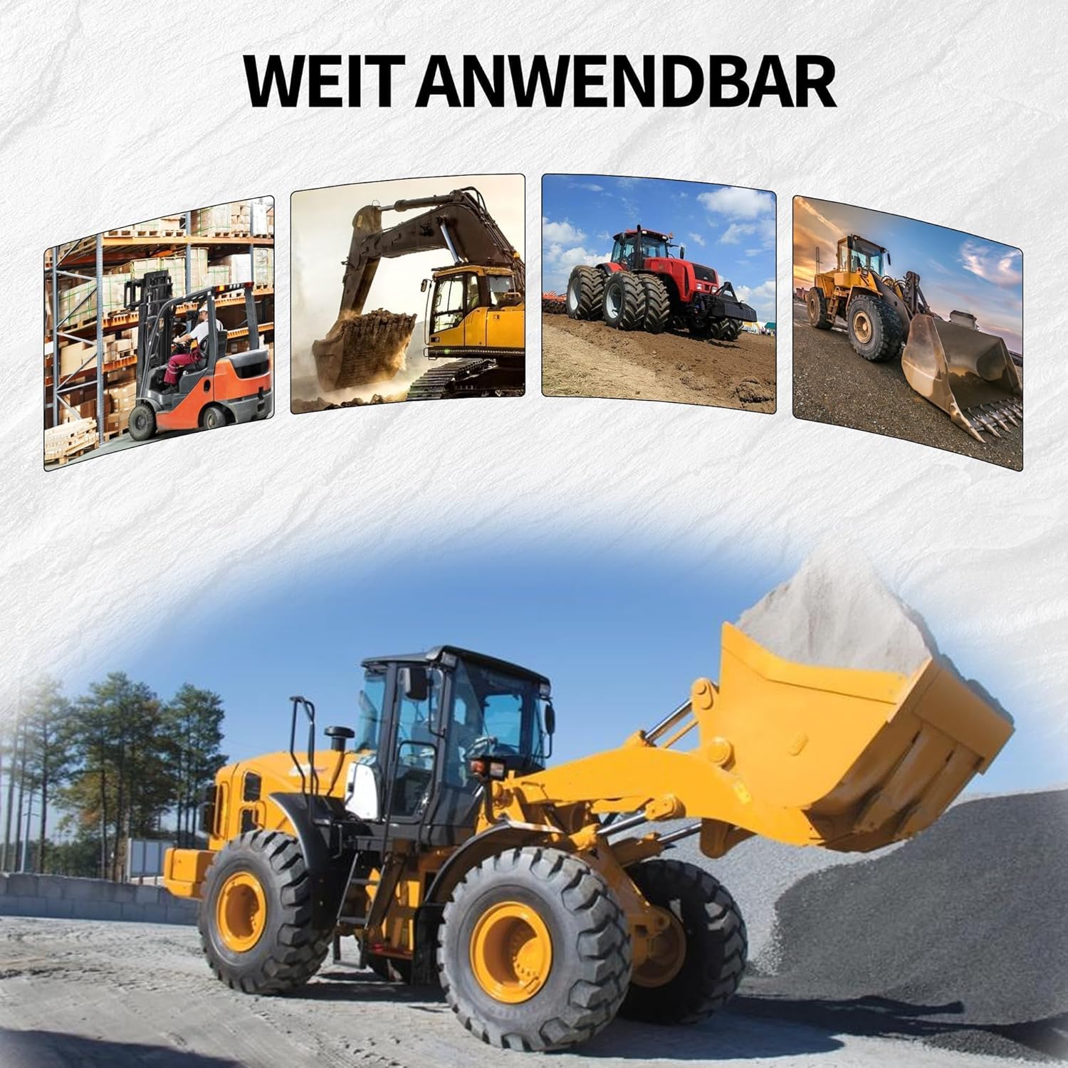 HISports 7 Stück Zündschlüssel Kompatibel Mit JCB, CAT, Komatsu, Pflanzenbagger, Muldenkipper, Traktor, Bulldozer, Walze