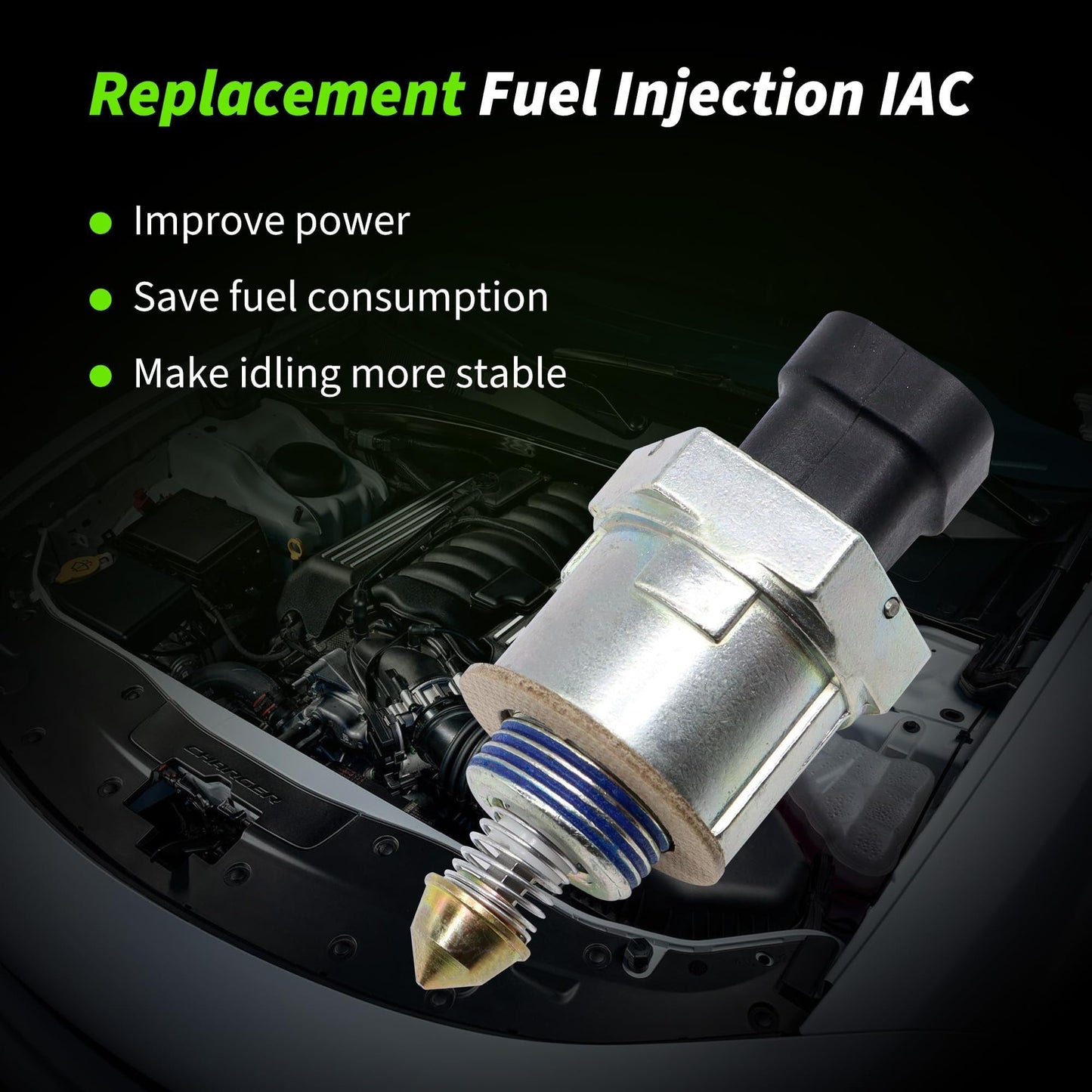 HiSport Fuel Injection Idle Air Control Valve - Compatible with Buick Cadillac Chevrolet GMC Isuzu Land Rover Oldsmobile Toronado Pontiac Bonneville Fiero Firebird Replaces 17079256 17111289 17089062