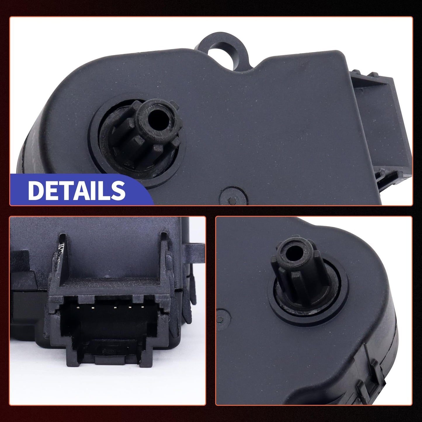 HiSport HVAC Blend Door Actuator 604-234 - Compatible with Ford Explorer Flex Police Interceptor Sedan Police Interceptor Utility Special Service Police Sedan Taurus 2011-2017