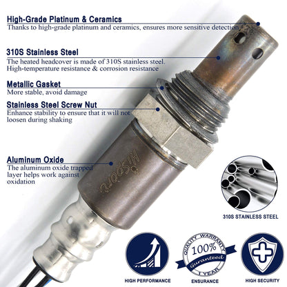 HiSport Oxygen Sensor Upstream Heated O2 Sensor 4-Wire Air Fuel Ratio Sensor Compatible with Acura RSX 2005-2006, Honda CR-V 2005-2006 Element 2003-2009 Replacement for 234-9064
