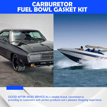 HiSport Carburetor Fuel Bowl Gasket Kit - Compatible with Holley Carburetor 2300 4150 4160 4165 4500 - Replace 108-200