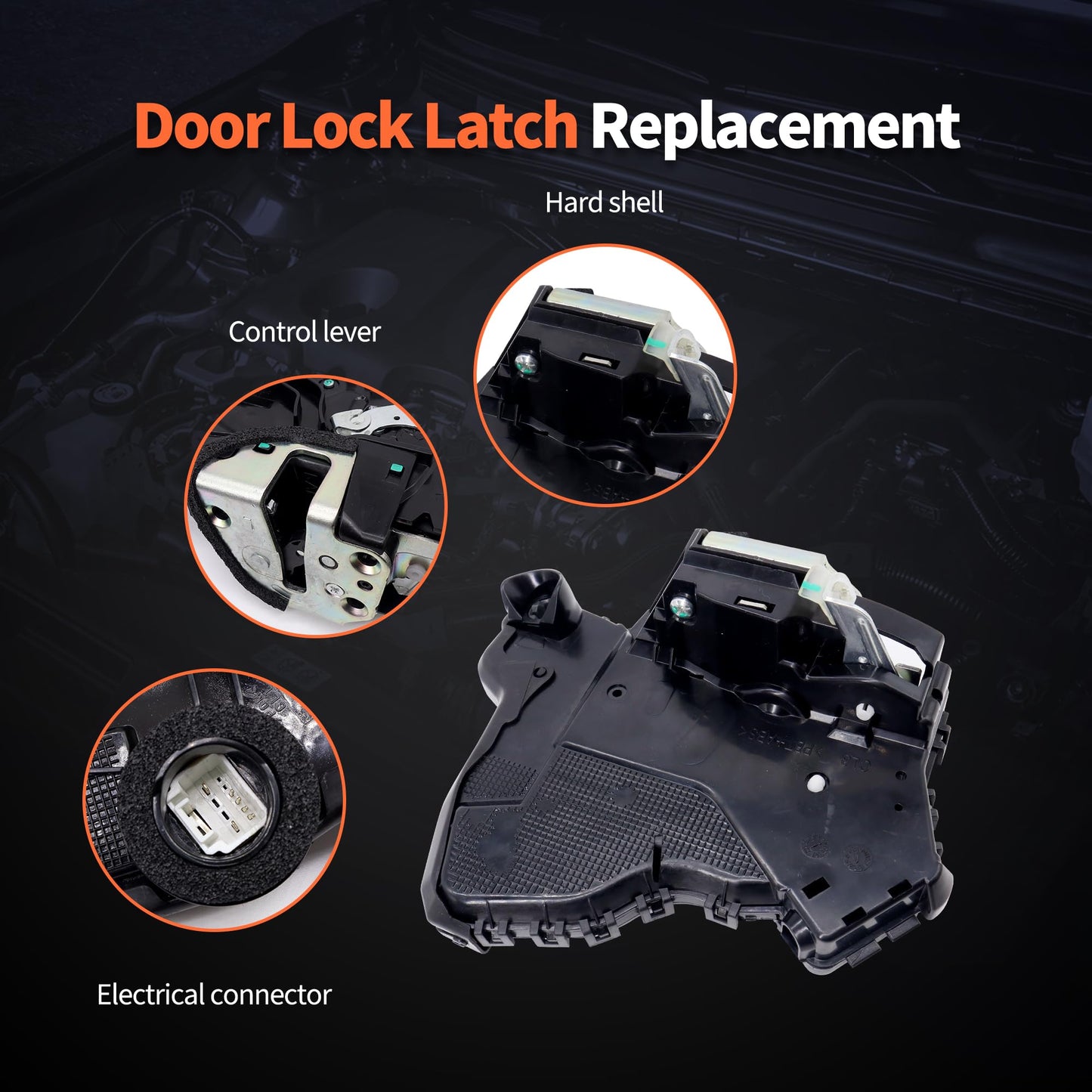 HiSport 6904002120 Door Lock Latch Actuator Front Left Driver Side - Compatible with Lexus ES300 ES330 GX470 RX330 RX350 RX400h Scion tC xA Toyota 4Runner Camry Corolla Matrix Sienna Solara 2002-2010