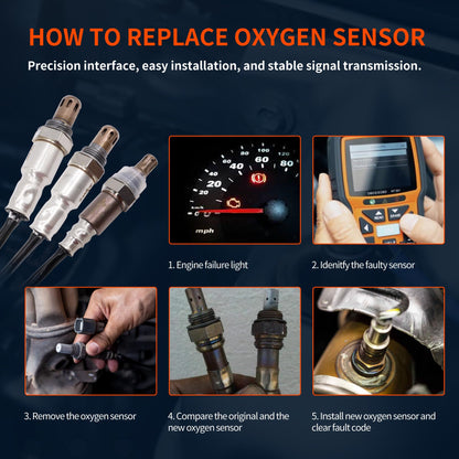 HiSport Oxygen O2 Sensors Upstream and Downstream - Compatible with 2007 2008 2009 2010 Nissan Frontier Pathfinder Xterra 2009 2010 Suzuki Equator V6 4.0L Replace 234-9072 234-4297 244-4313