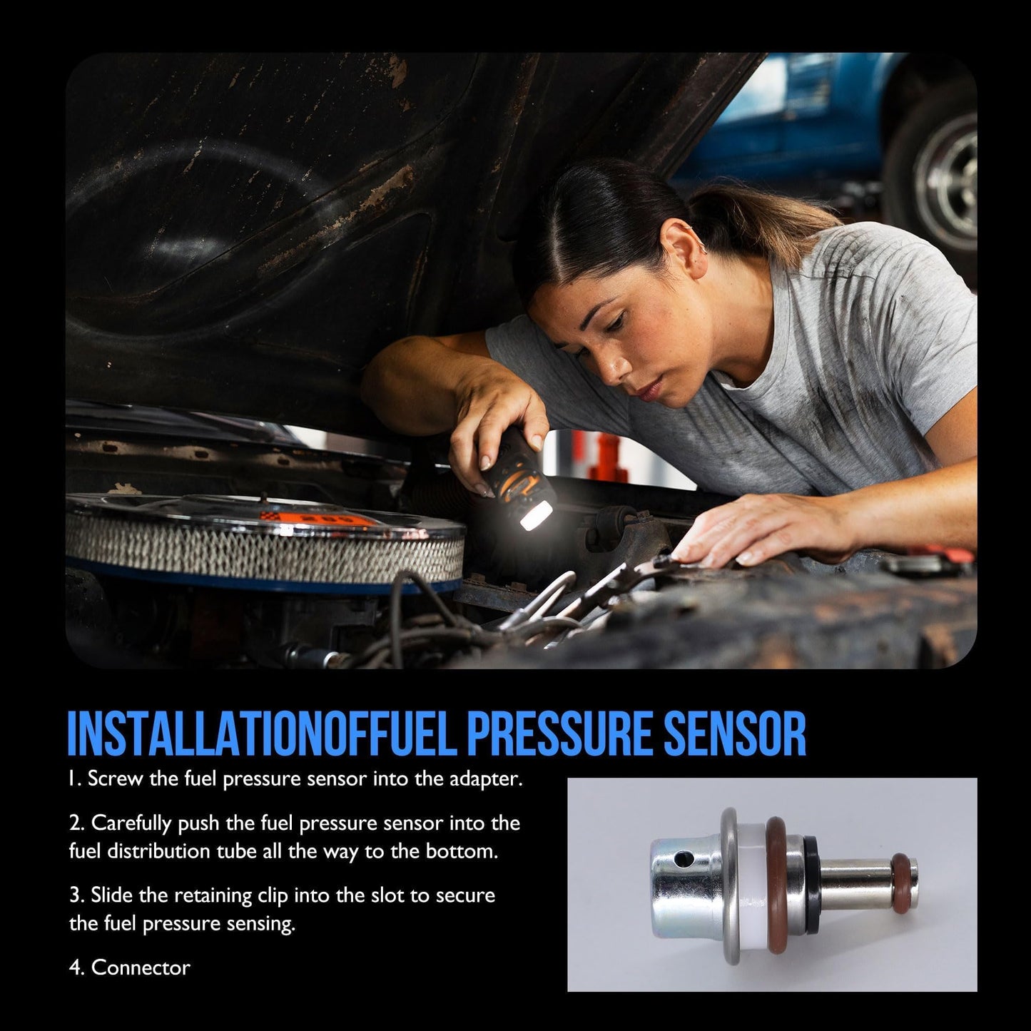 HiSport PR4080 Fuel Injection Pressure Regulator Compatible with Honda Civic 2006,Odyssey 2005 2006 2007 2008 2009 2010 2011,Ridgeline 2010 2011 2012 2013;Acura TL 2004 2005 2006 2007 2008 2009