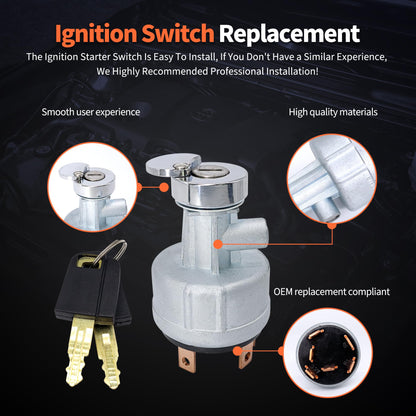 HiSport Ignition Starter Switch Compatible with Caterpiller CAT 307 311 311C 312 312BL 313B 314C 315 315BL 317 317BLN 318B 320 320L 320N 321C 325C Excavator, Replace 5P8500 7Y3918 7Y-3918