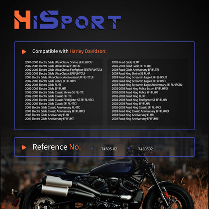 HiSport 7450502 Voltage Regulator Rectifier - Compatible with Harley Davidson Electra Glide Road Glide Road King 2002-2003 - Replace 74505-02