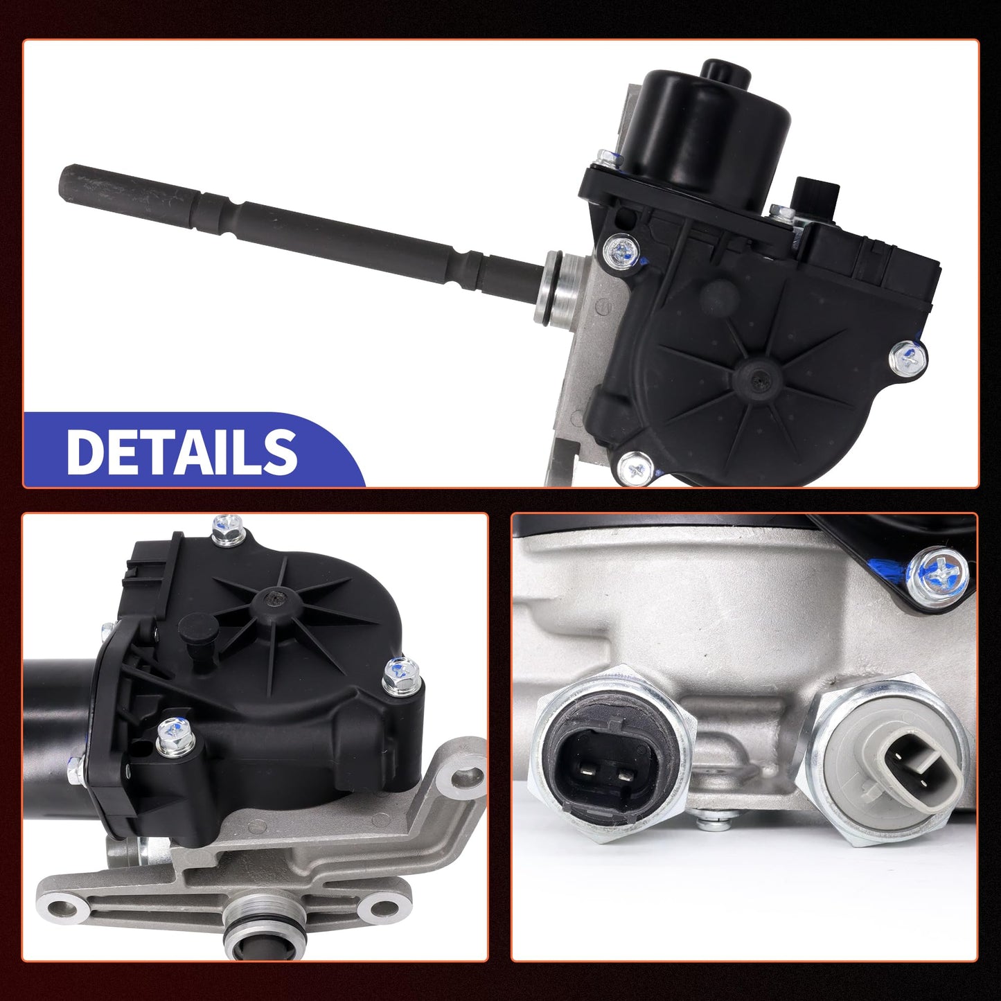 HiSport Transfer Case Motor Replacement 36410-34015 - Compatible with Tundra, Tacoma, Toyota 4Runner 4WD 4-Wheel Drive 4x4 Transfer Case Shift Actuator Motor Transmission Actuator Assembly