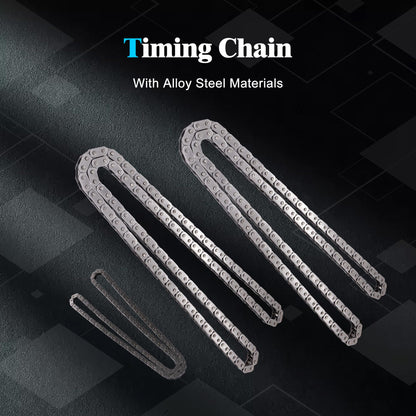 HiSport 2720520216 Engine Timing Chain Kit - Compatible with Benz C230 C80 C300 C350 CL550 CLK350 CLK550 E350 E550 G550 GL450 GL550 GLK350 ML350 ML450 ML550 R350 S400 S550 SL550 SLK280 SLK350