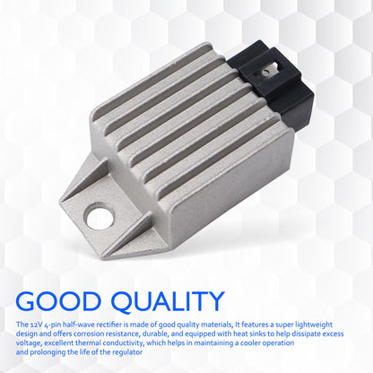 HiSport Voltage Regulator Rectifier - Compatible with Tao Tao AMT50-A1 CY50-A Roman 50 Verucci VC50TS-3M