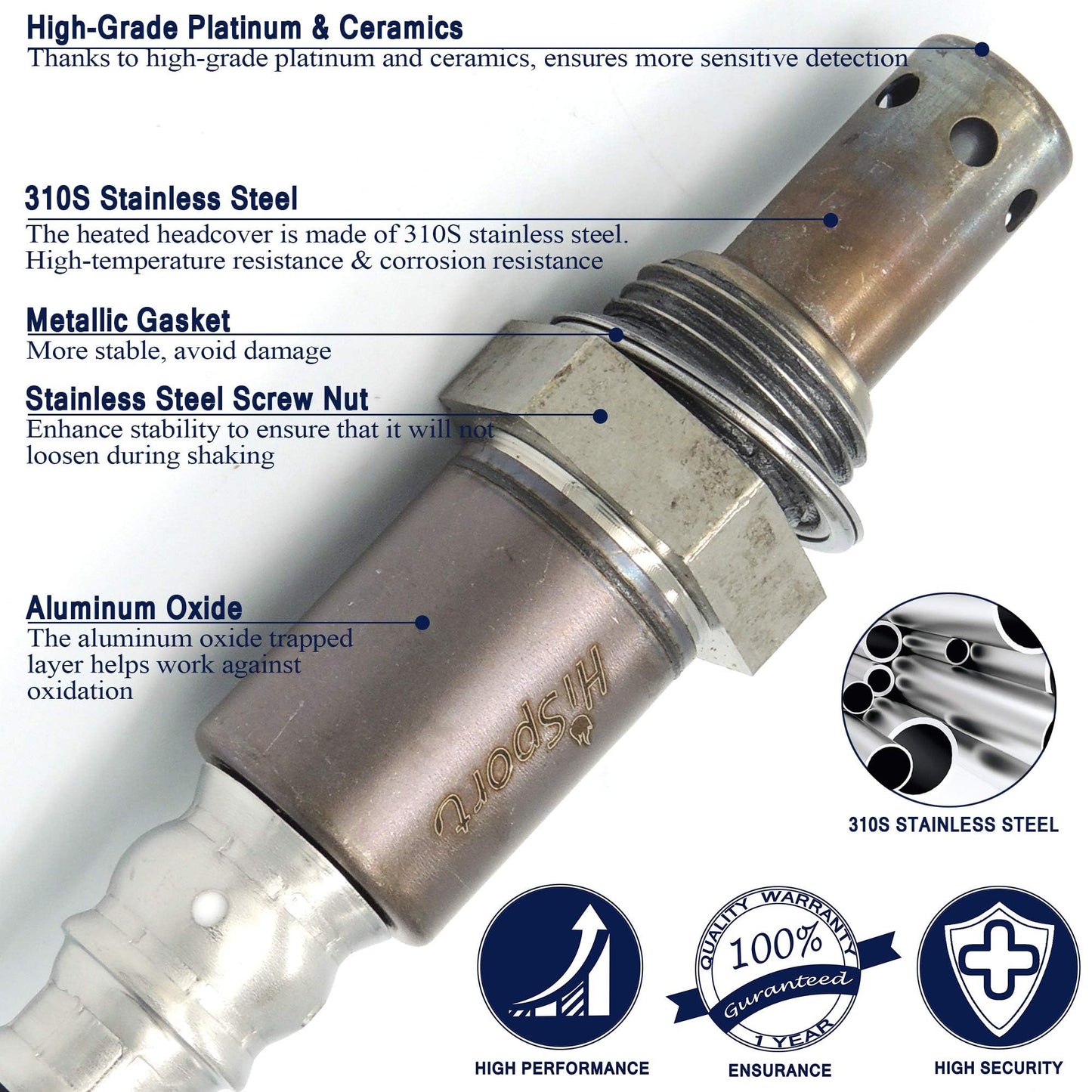 HiSport Oxygen Sensor Compatible with Suzuki Equator 2011-2012, Infiniti EX35 2008-2010 FX35 2009-2011 G35, Nissan 350Z Altima 370Z Frontier Maxima Pathfinder Rogue Replacement for 234-9036