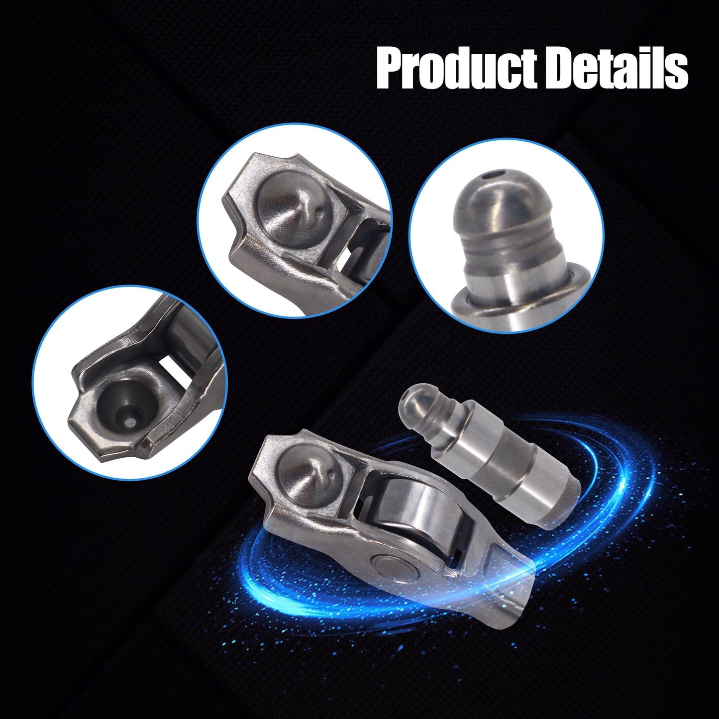 HiSport Rocker Arm and Lifter Kit 5184332AA 12PCS - Compatible with Chrysler 200 300 Dodge Ram 1500 Promaster Challenger Charger Journey Avenger Jeep Grand Cherokee Wrangler 2011-2020 3.6L