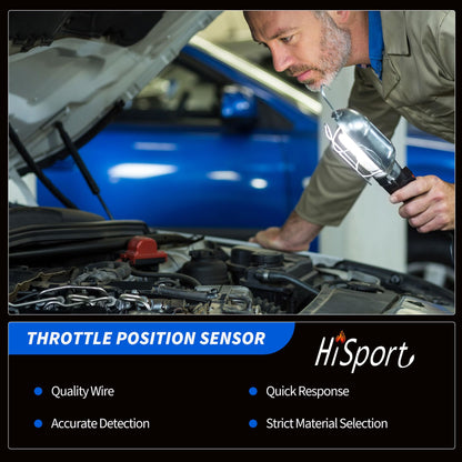 HiSport 1204715 Throttle Position Sensor Compatible with Polaris Ranger 700 800, RZR 800, Sportsman 700 800 850, Scrambler/Sportsman XP 850 Replacement for 2410342