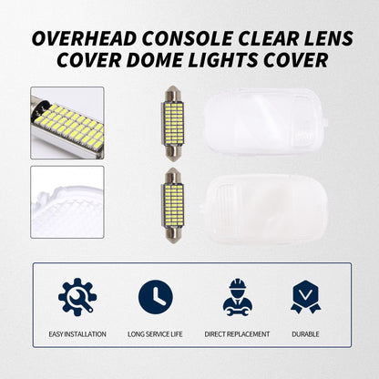 HiSport 5183271AA Overhead Console Dome Light Lens Shell Car Interior Dome Light Cover - Compatible with Dodge Ram 1500/2500/3500 Pickup Ram 4500/5500 Replaces 5183270AA