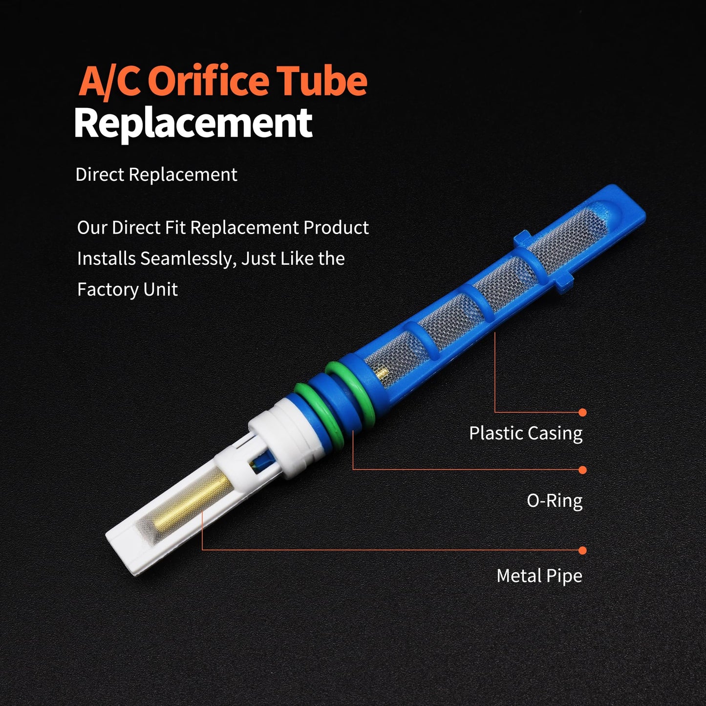 HiSport A/C Orifice Tube - Compatible with Ford Mazda Mercury Replaces EX5296C ZZM161179B 3411241 38621