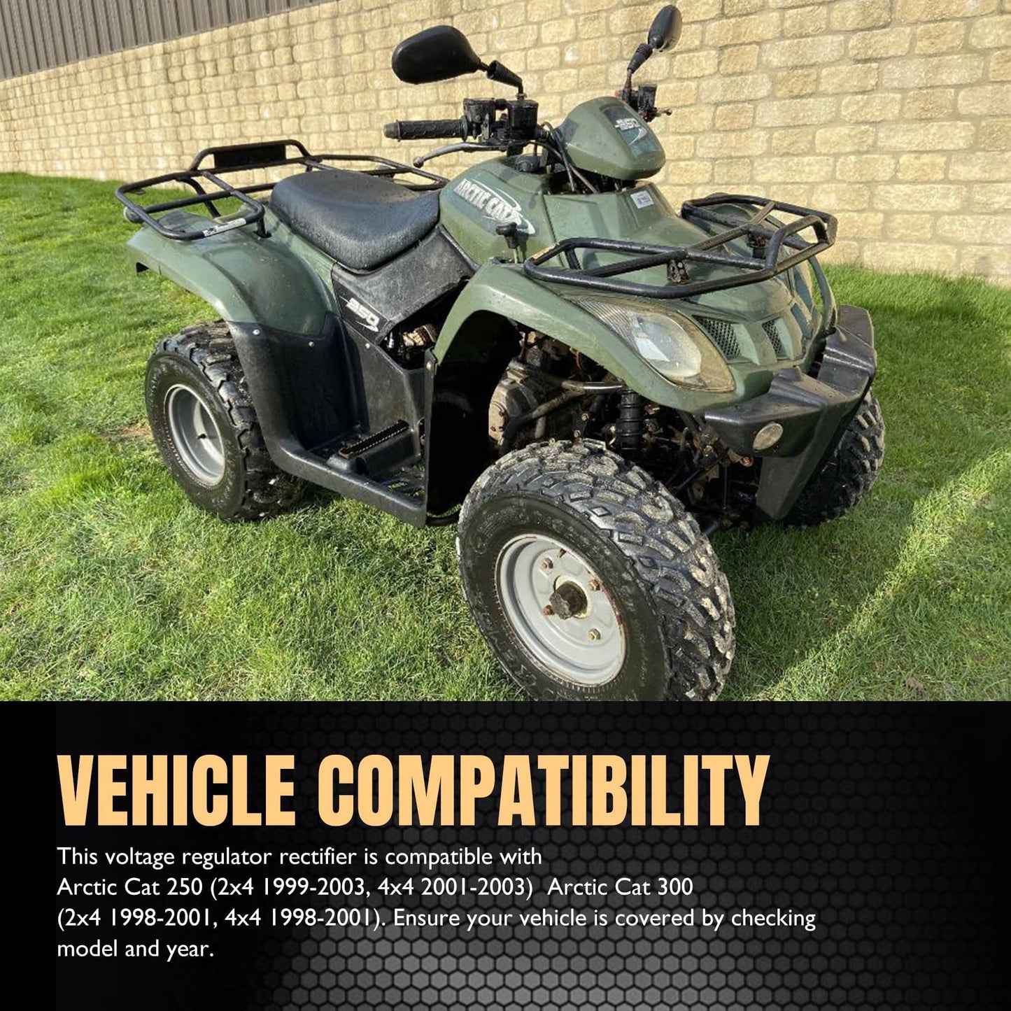 HiSport Voltage Regulator Rectifier Compatible with Arctic cat 250 2x4 1999-2003,cat 250 4x4 2001-2003,cat 300 2x4 1998-2001,cat 300 4x4 1998-2001;Suzuki GN 125,GZ250 1999-2000 2002-2010 32800-05300