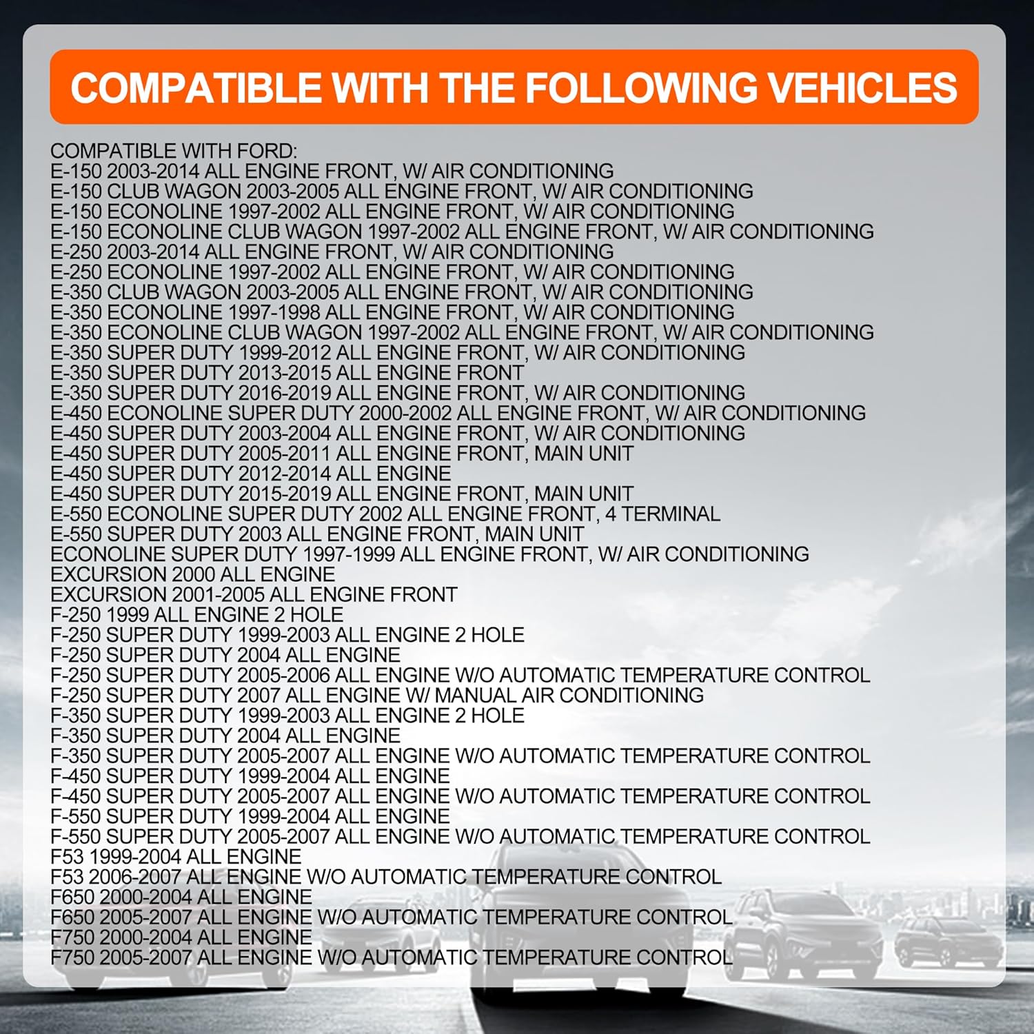 HiSport A/C Blower Motor Resistor Compatible with Ford E-150 E-250 E-350 E-450 E-550 F-250 F-350 F-450 F-550 Super Duty Excursion F53 1999-2007 Replaces 4C2Z19A706AA 973404